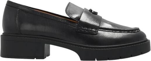 Coach Loafers & ballerina schoenen Leah Leather Loafer in zwart