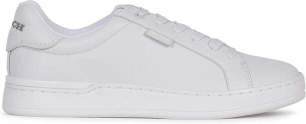 Coach Lowline Leren Sneakers in Optic White Dames