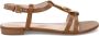Coccinelle Bruine leren sandalen met minimalistisch design - Thumbnail 1