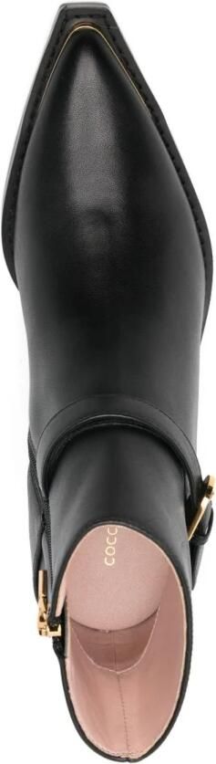 Coccinelle Zwarte Leren Gesp Laarzen