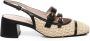 Coccinelle Gesp Sluiting Leren Hak Sandalen - Thumbnail 1