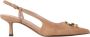 Coccinelle Nude Suède Kitten Heel Pumps - Thumbnail 1