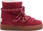 Coccinelle Enkellaarzen met shearling en suède bovenwerk Pink Dames - Thumbnail 1