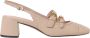Coccinelle Roze Leren Slingback Pumps met Gesp Detail - Thumbnail 1