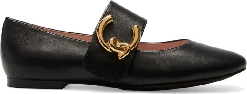 Coccinelle Zwarte ballerina's met C-Me logo detail Black Dames