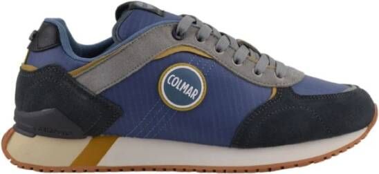 Colmar Blauwe Platte Sneakers met Iconisch Logo Blauw Heren