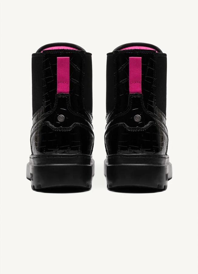 Colmar Zwarte Veterschoenen voor Dames met Logo Details Black Dames