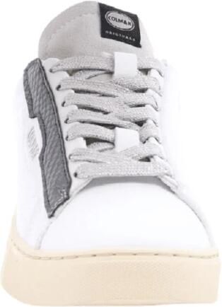 Colmar Grijze Sneakers met Witte en Roze Accenten