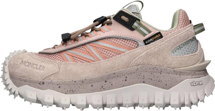 Moncler Roze Waterdichte Sneakers met Reflecterende Details Pink Dames