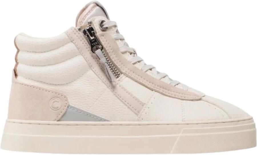 Colmar Witte Sneakers Gerecyclede Materialen Vetersluiting White Dames