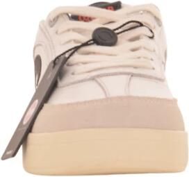 Colmar Witte Sneakers met Suède Versteviging