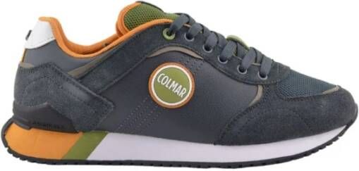 Colmar Grijze Platte Sneakers met Iconisch Logo Grijs Heren