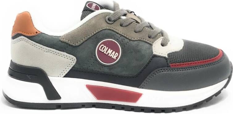 Colmar Heren Sneaker Dalton Cross 104 Antraciet Taupe Bordeaux Grijs Heren