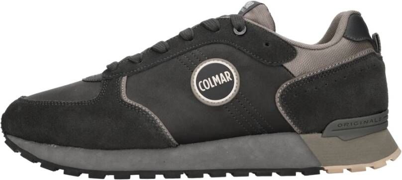 Colmar Antraciet Sneakers Travis Boost Vintage Burgundy Gray Heren