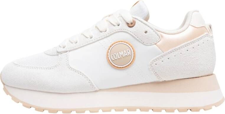 Colmar Witte Sneakers met Luminescent Nylon