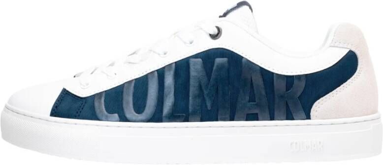 Colmar Witte Sneakers met Nylon en Leren Details