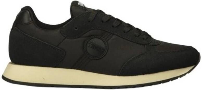 Colmar Zwarte Sneakers met Glad Nylon Bovenwerk