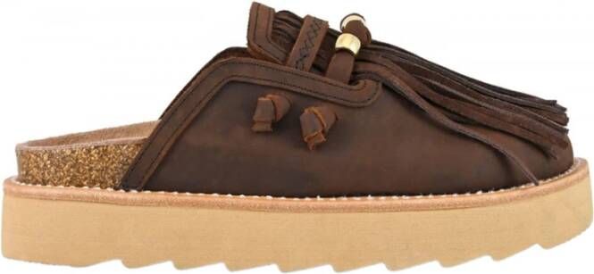Colors of California Bruine Boho Sandalen met Franjes