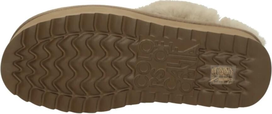 Colors of California Suède Platform Slipper met Enkelband Brown Dames - Foto 2