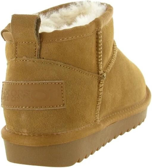 Colors of California Korte Laarzen Van Schapenvlees In Suède Fashion Wear Vrouwen - Foto 12