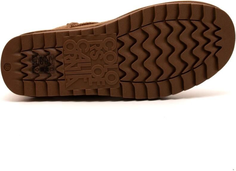 Colors of California Korte Winter Suède Laarzen Lichtbruin - Foto 3