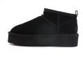 Colors of California Enkellaarzen Platfrom winter boot in suede - Zwart
