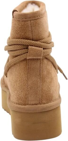 Colors of California Korte Schapenvacht Laarzen In Suède Streetwear Vrouwen - Foto 16