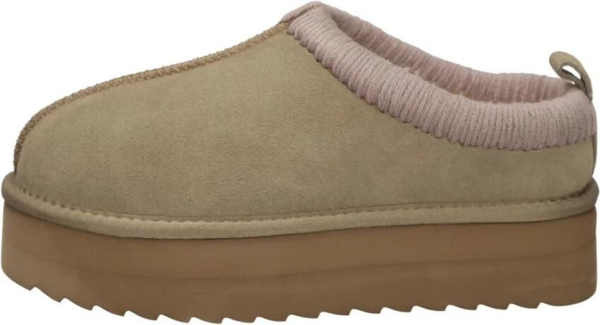 Colors of California Eggy Platform Laars met Stiksels Vrouwen Brown Dames