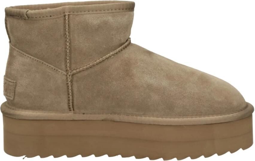 Colors of California Enkellaarzen Platform boot spike stitching