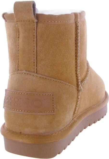 Colors of California Korte Schapenvacht Laarzen In Suède Streetwear Vrouwen - Foto 13