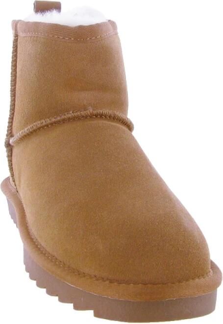 Colors of California Korte Schapenvacht Laarzen In Suède Streetwear Vrouwen - Foto 14