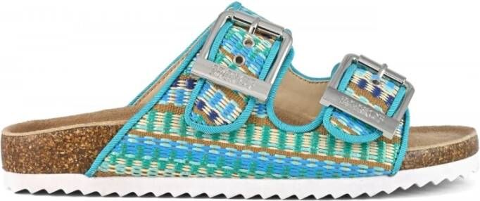 Colors of California Etnische Geweven Sandaal met Zilveren Gespen