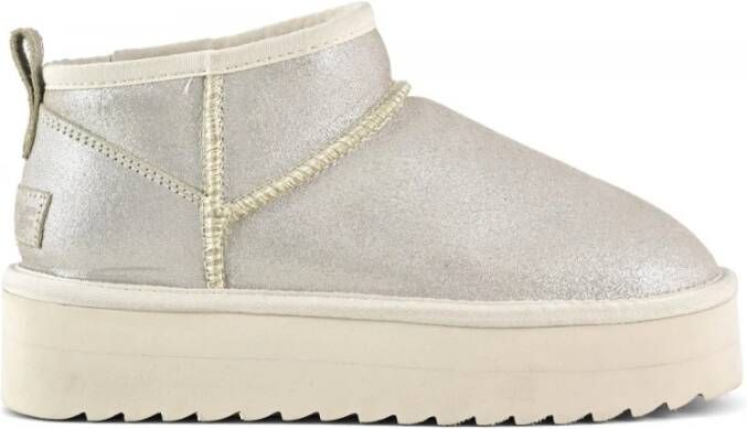 Colors of California Suède Platform Laars Vrouw Beige Dames