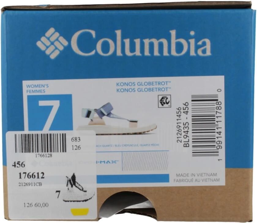 Columbia KONOS GLOBETROT™ Dames Sandalen Blue Dusk Peach Quartz - Foto 3