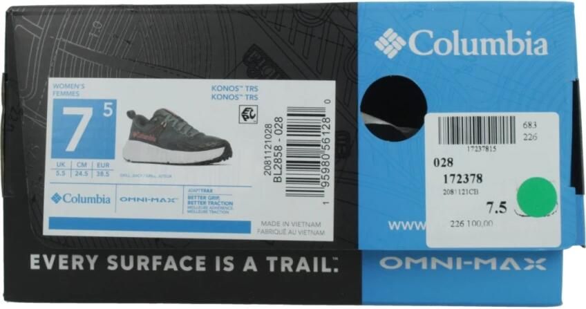 Columbia Konos TRS 2081121028 Vrouwen Zwart Sneakers - Foto 9