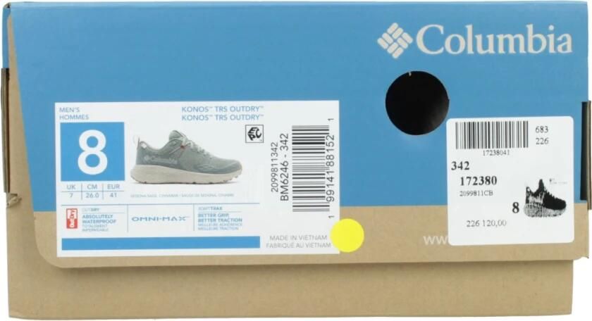 Columbia Konos Trs Outdry Trailschoenen Grijs Man - Foto 5