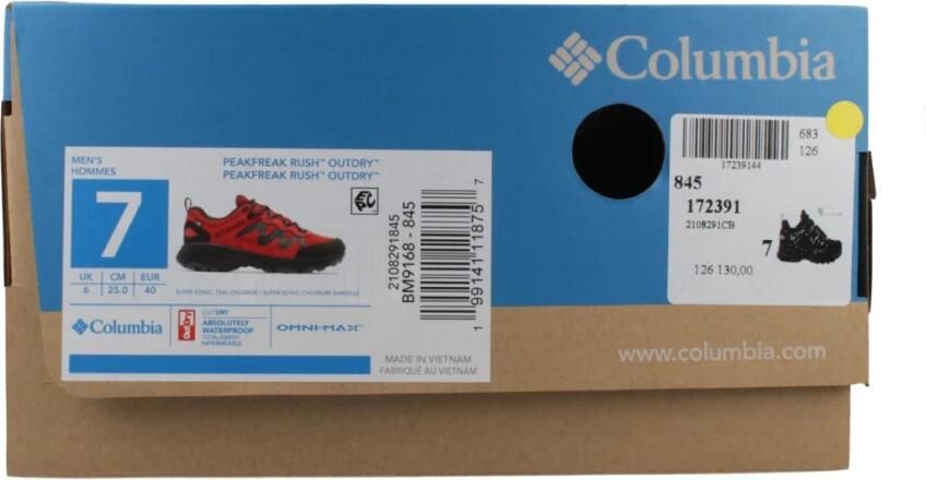 Columbia PEAKFREAK RUSH OUTDRY Rood - Foto 3