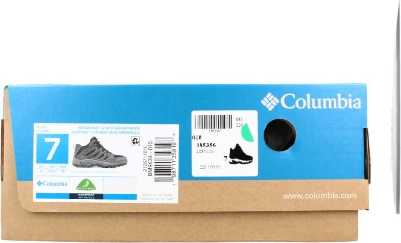 Columbia REDMOND™ IV MID WATERPROOF Heren Wandelschoenen Black Mountain Red - Foto 7