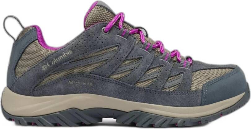 Columbia Grijze Leren Sneakers met Rubberen Zool Gray Dames