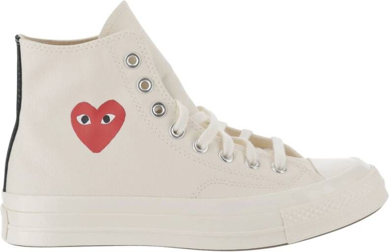 Comme Des Garçons Play x Converse Chuck '70 Small Red Heart high-top sneakers Wit