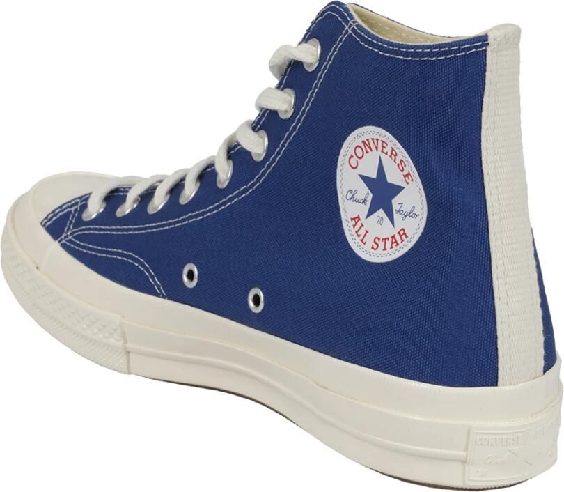 Comme des Garçons Play Hartprint Zwarte T-shirt Blue Heren - Foto 2