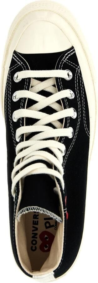 Comme des Garçons Canvas Sneakers met Heart Print Black - Foto 5