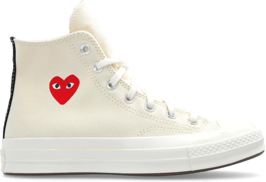 Comme des Garçons Play Witte Sneakers met Rode Hartdetail - Foto 7
