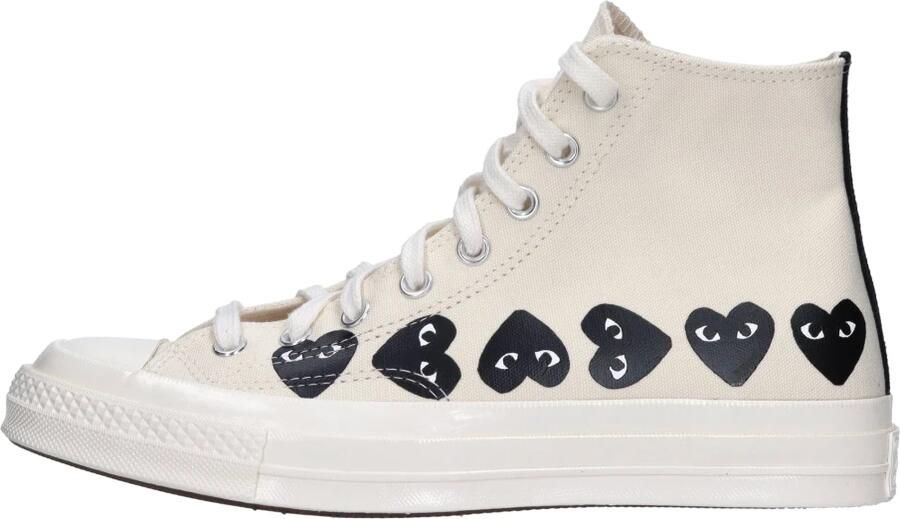 Comme des Garçons Play Multi Heart High Top Sneakers Beige Heren - Foto 2