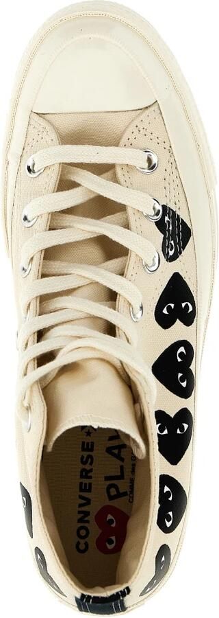 Comme des Garçons Play Multi Heart High Top Sneakers Beige Heren - Foto 7