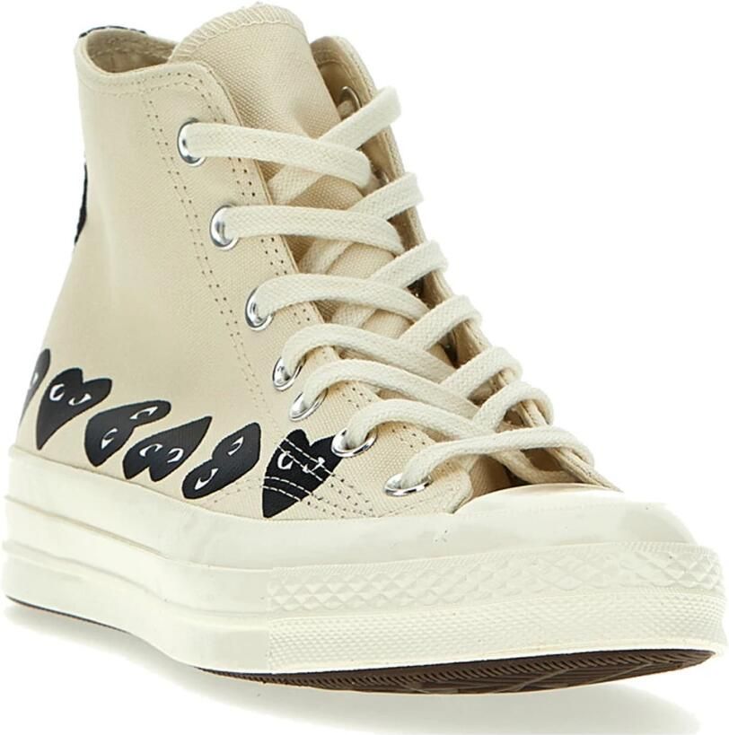 Comme des Garçons Play Multi Heart High Top Sneakers Beige Heren - Foto 2
