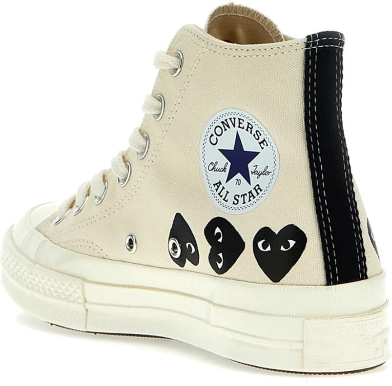 Comme des Garçons Play Multi Heart High Top Sneakers Beige Heren - Foto 3
