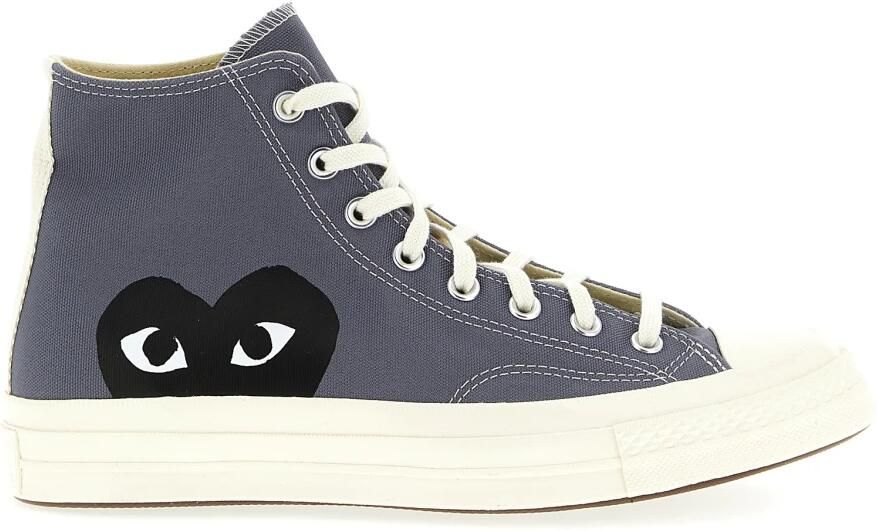 Comme des Garçons Play Chuck Taylor 1970s High Canvas Sneaker Gray - Foto 2