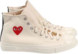 Comme des Garçons Play Witte Sneakers met Rode Hartdetail