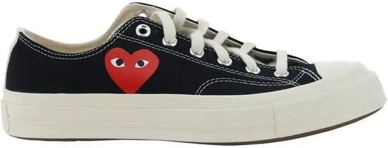 Comme des Garçons Play Heart Logo Cotton Sneakers - Foto 3